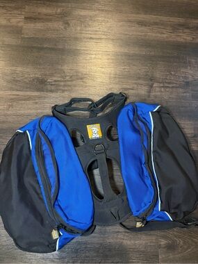 Ruffwear Royal Blue and Black Dog Saddle Pack
